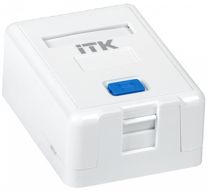 CS2-012 Корпус настенной розетки для 1 модуля Keystone Jack - YUM