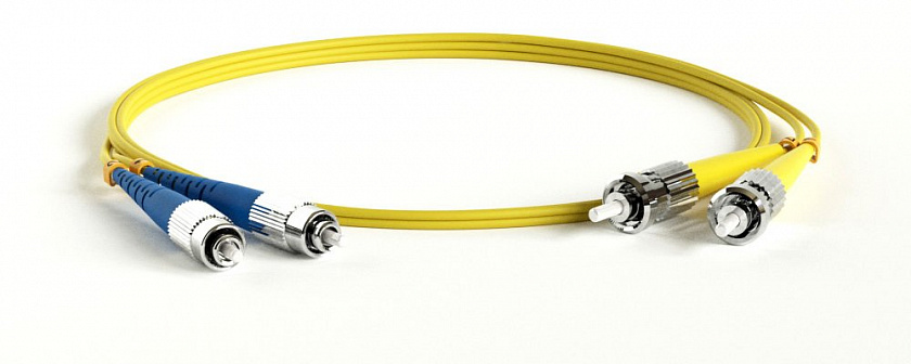 FC-D2-9-FC/UR-ST/UR-H-1M-LSZH-YL Патч-корд волоконно-оптический ST-FC - YUM