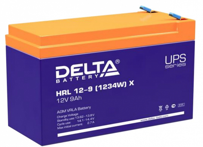 Delta HRL 12-9 X (1234W) Аккумулятор герметичный свинцово-кислотный - YUM