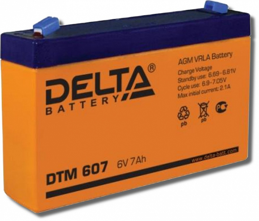 Delta DTM 607 Аккумулятор герметичный свинцово-кислотный - YUM