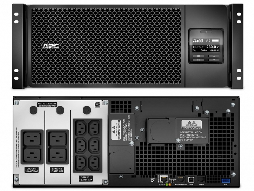 SRT6KRMXLI APC Smart-UPS SRT 6000 ВА RM Источник бесперебойного питания - YUM