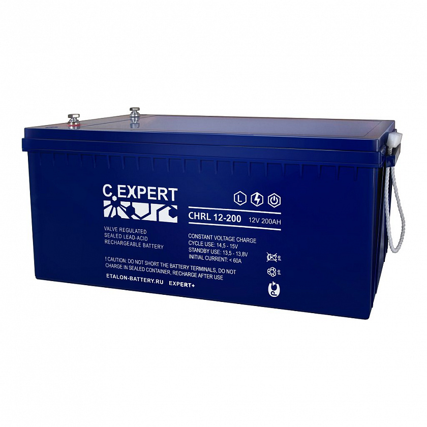 ETALON C.EXPERT CHRL 12-200 Аккумулятор герметичный свинцово-кислотный - YUM