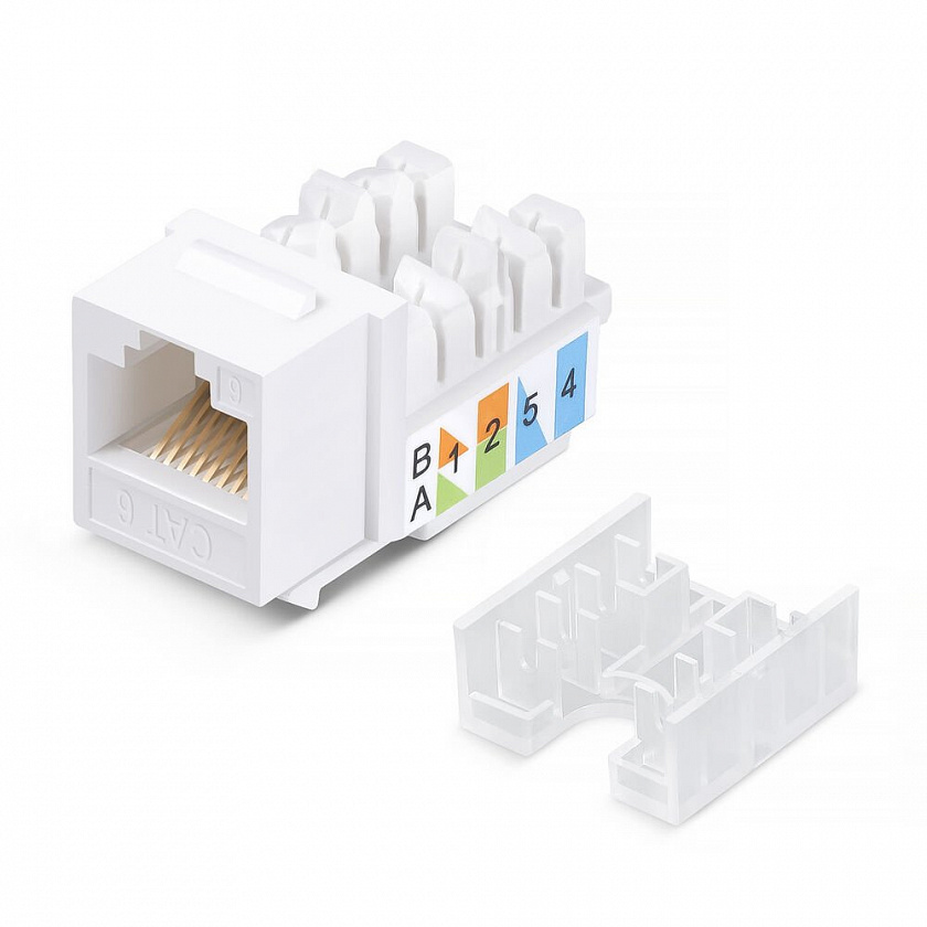 KJ-RJ45-Cat.6-90-SW (10071c) Вставка Keystone Jack RJ-45 - YUM