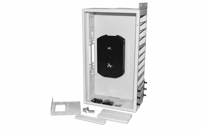 FO-19R-3U-12xSLT-W140H42-96UN-GY Кросс оптический 19'' - YUM