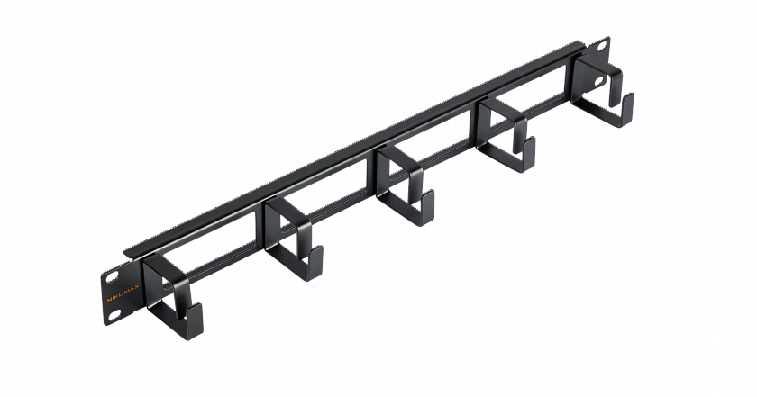 NMC-OK400H-1U-BK-2 (2 шт) Кабельный органайзер 19" - YUM