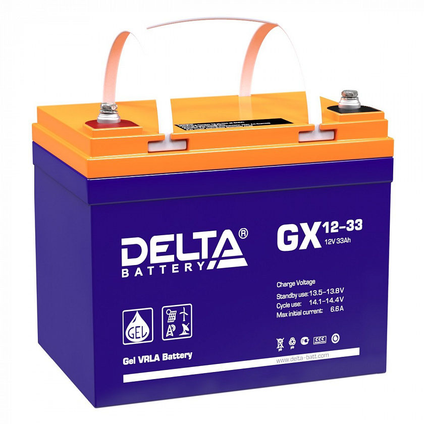 Delta GX 12-33 Аккумулятор герметичный свинцово-кислотный - YUM