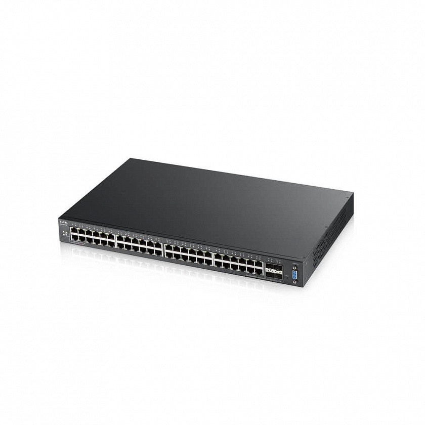 XGS2210-52-EU0101F L2+ коммутатор rack 19", 48xGE, 4xSFP+, стекируемый (до 2) - YUM