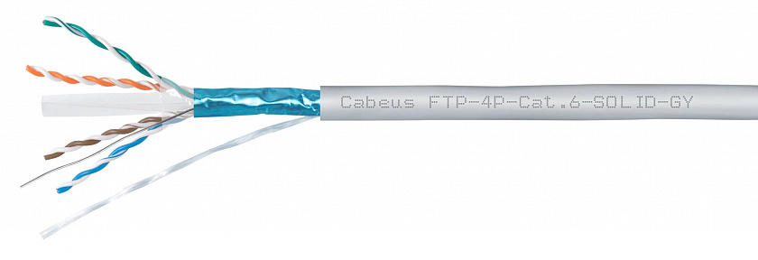 FTP-4P-Cat.6-SOLID-GY (8947c) Кабель «витая пара» (LAN) для структурированных систем связи - YUM
