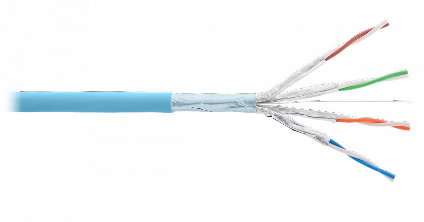 F/FTP 4pair, Cat6а, Solid, In, LSZH (4355C-IB) Кабель «витая пара» (LAN) для структурированных систем связи - YUM
