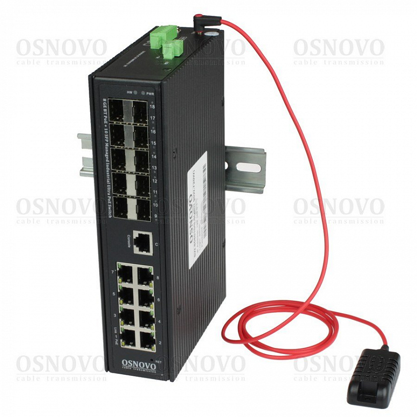 SW-808010/ILS(port 90W,720W) Коммутатор с PoE - YUM