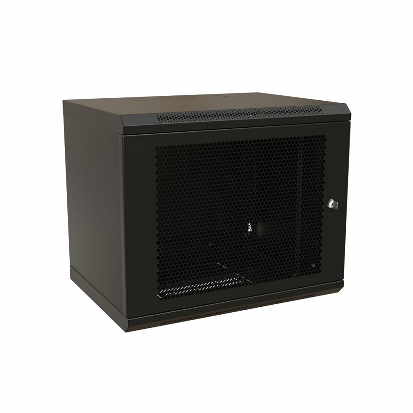 WR-TW-1545-SD-RAL9004 Шкаф настенный 19-дюймовый, 15U - YUM