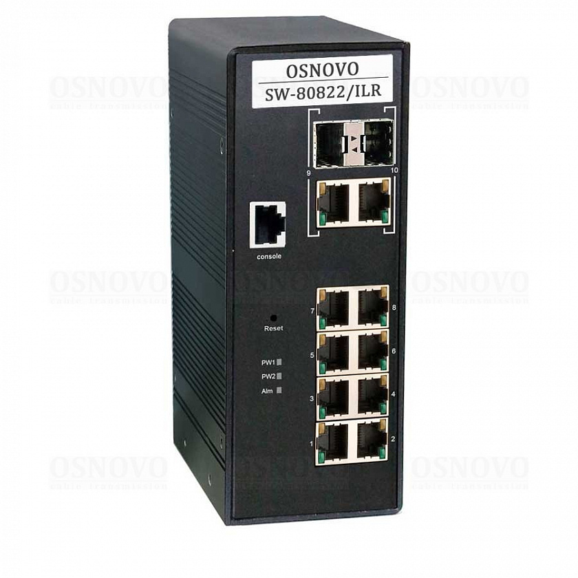 SW-80822/ILR Коммутатор 10-портовый Gigabit Ethernet с РоЕ - YUM