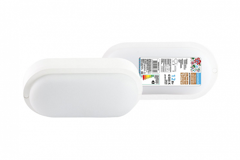 ДПП 3801 12Вт 6500К IP65 белый овал (SQ0366-0131) Светодиодный светильник LED - YUM