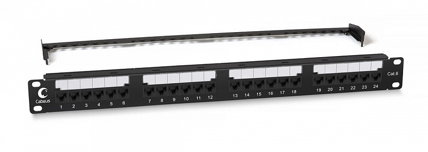 PL2-24-Cat.6-Dual (10589c) Патч-панель 19" - YUM