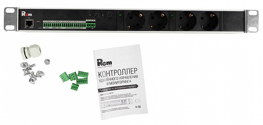 R-MC1-32-2x2S-440-K Блок силовых розеток с контроллером - YUM