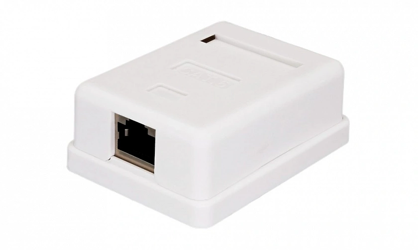 Розетка настенная RJ-45, 8P8C, Cat.6, 1 порт FTP (10-0352) Компьютерная - YUM