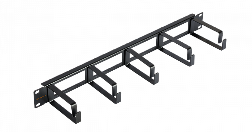 NMC-OK800H-1U-BK-2 (2 шт) Кабельный органайзер 19" - YUM