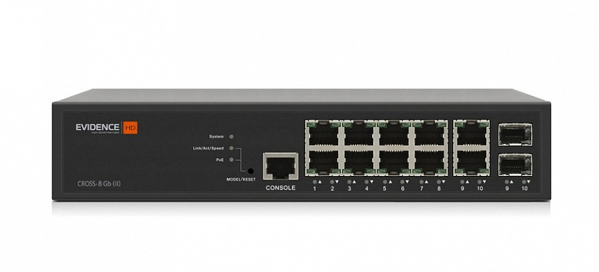 Cross-8/Gb (II) Коммутатор с питанием без PoE - YUM