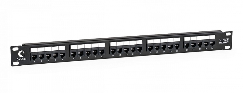 PL-25-TEL-Toolless (7990c) Патч-панель 19" - YUM