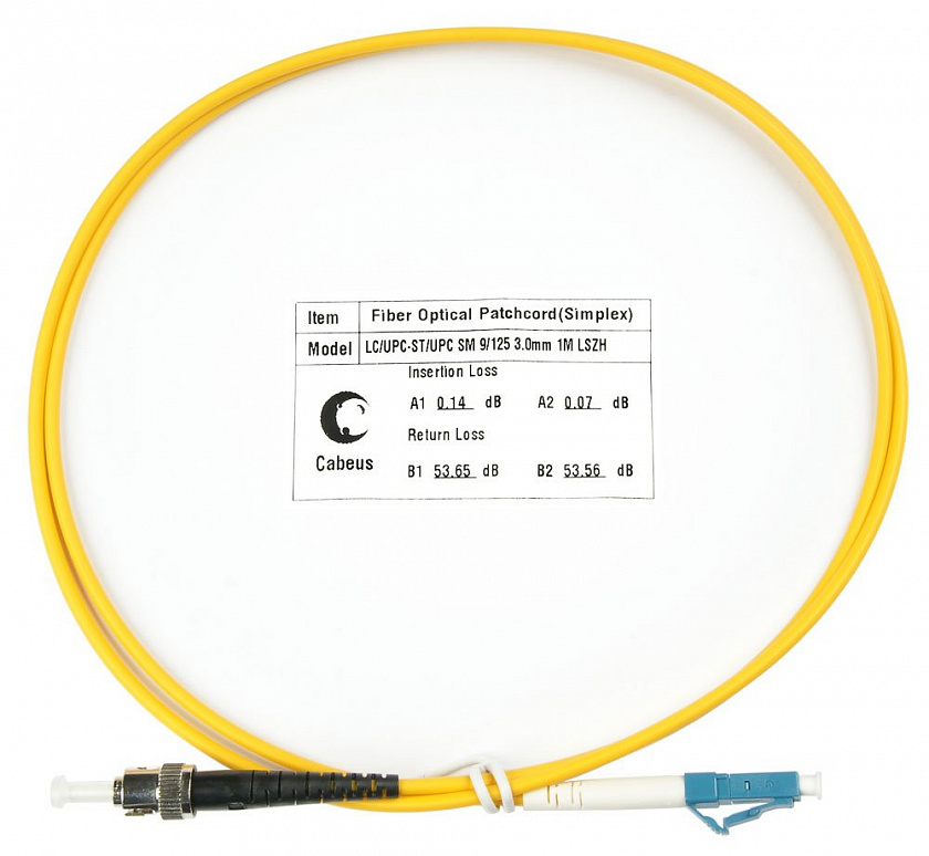 FOP(s)-9-LC-ST-5m (7531c) Патч-корд оптический - YUM