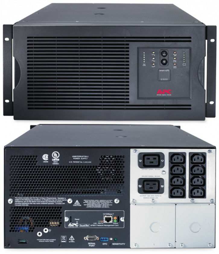 SUA5000RMI5U APC Smart-UPS 5000 ВА Источник бесперебойного питания - YUM
