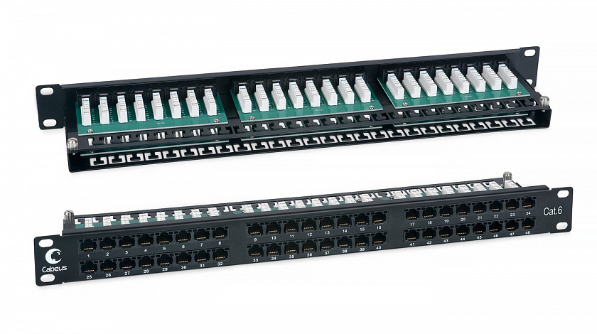 PLHD-48-Cat.6-Dual (7777c) Патч-панель 19" - YUM