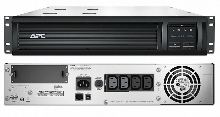 SMT1500RMI2U APC Smart-UPS 1500 ВА Источник бесперебойного питания - YUM