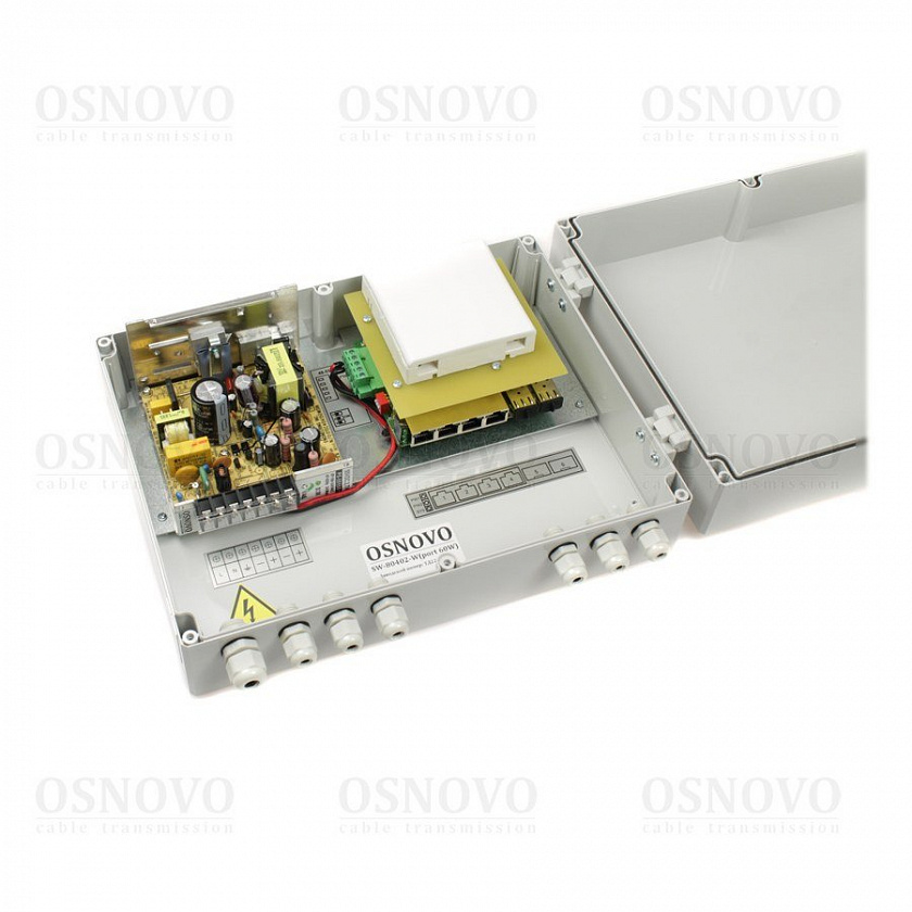 SW-80402-W(port 60W) Коммутатор 6-портовый - YUM