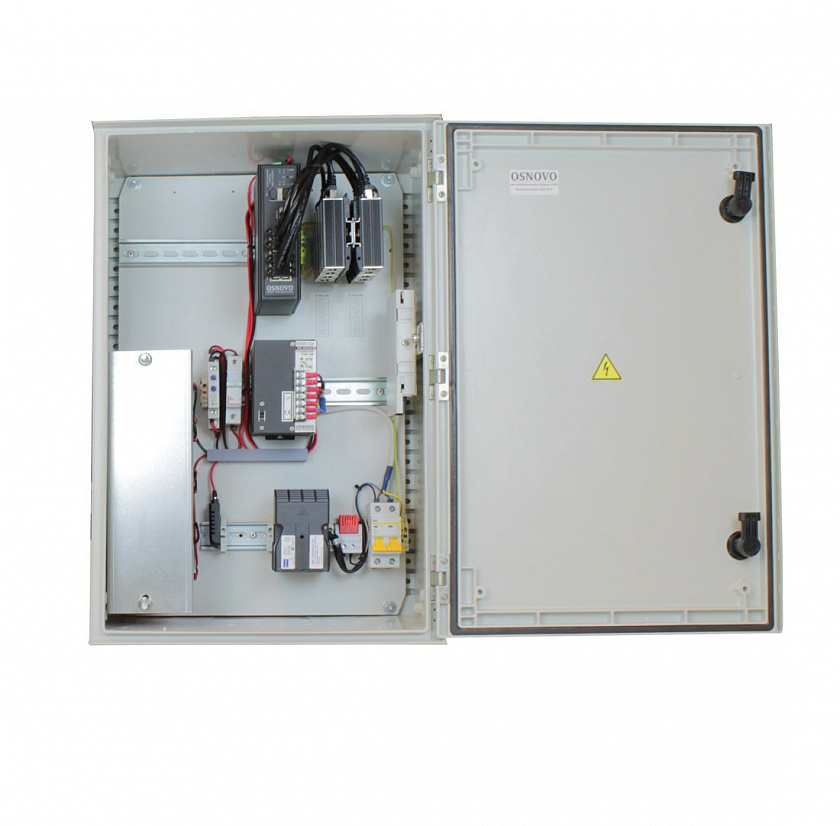 OSP-46TB3(SW-80802/ILS(port 75W)) Уличная станция с термостабилизацией и резервным питанием - YUM