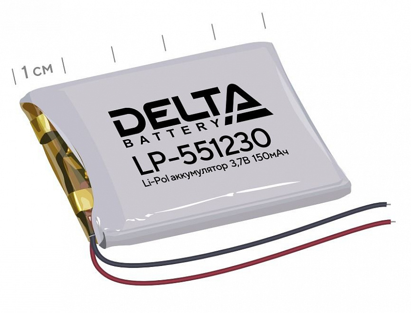 Delta LP-551230 Аккумулятор литий-полимерный призматический - YUM