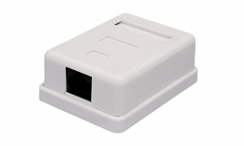 Розетка настенная RJ-45, 8P8C, Cat.6, 1 порт UTP (10-0355) Компьютерная - YUM