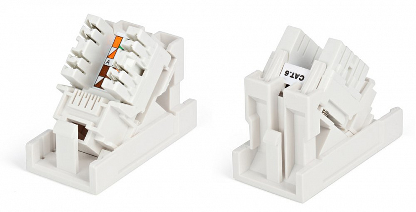 SIP2K-C6-M45-22.5 Вставка 45x22,5 с наклонным модулем RJ-45 категории 6 - YUM