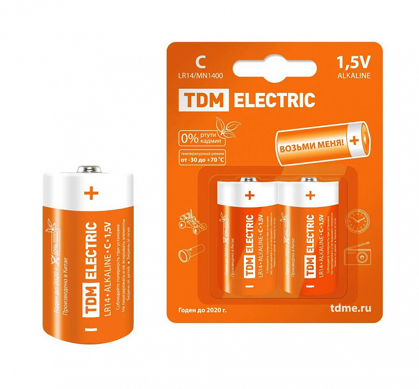 LR14 C Alkaline 1,5V BP-2 TDM (SQ1702-0011) Элемент питания - YUM