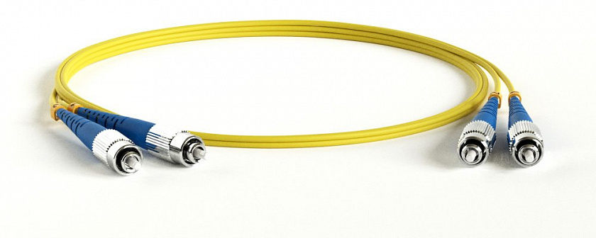 FC-D2-9-FC/UR-FC/UR-H-1M-LSZH-YL Патч-корд волоконно-оптический FC-FC - YUM