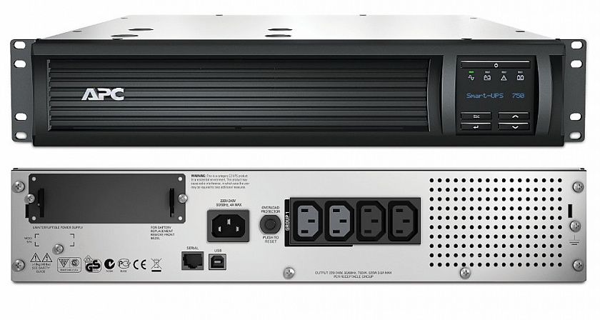 SMT750RMI2U APC Smart-UPS 750 ВА Источник бесперебойного питания - YUM