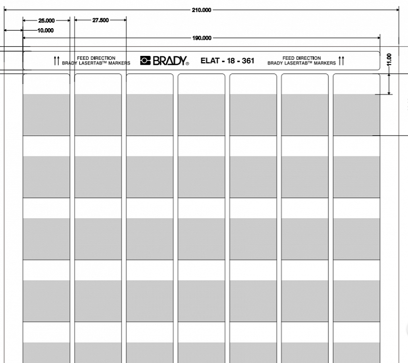 ELAT-18-361-2.5 (уп. 2500 шт.) Этикетка - YUM