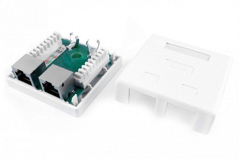 SB1-2-8P8C-C6-SH-WH Розетка RJ-45 - YUM