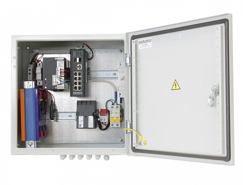 OS-44TB1(SW-80802/ILS(port 90W)) Уличный коммутатор с PoE - YUM