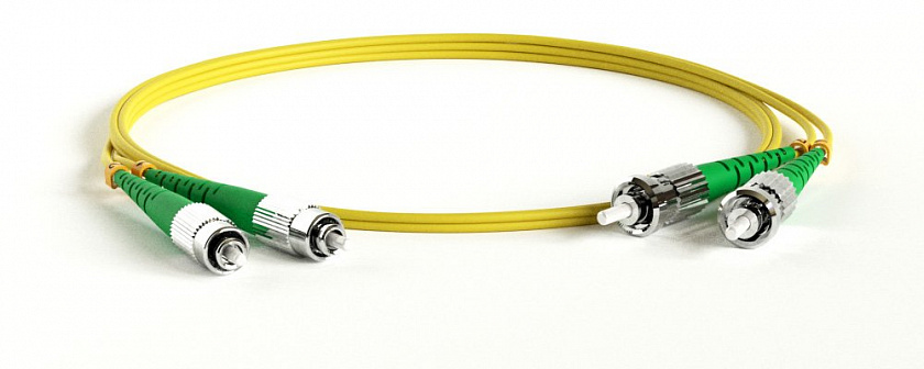FC-D2-9-FC/AR-ST/AR-H-1M-LSZH-YL Патч-корд волоконно-оптический ST-FC - YUM