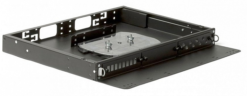 FO-19V-1U-3xSLT-W130H30-24UN-BK Кросс оптический 19" - YUM
