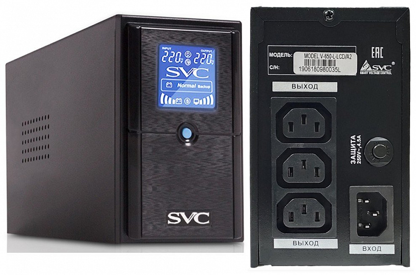 SVC V-650-L-LCD/A2 Источник бесперебойного питания - YUM