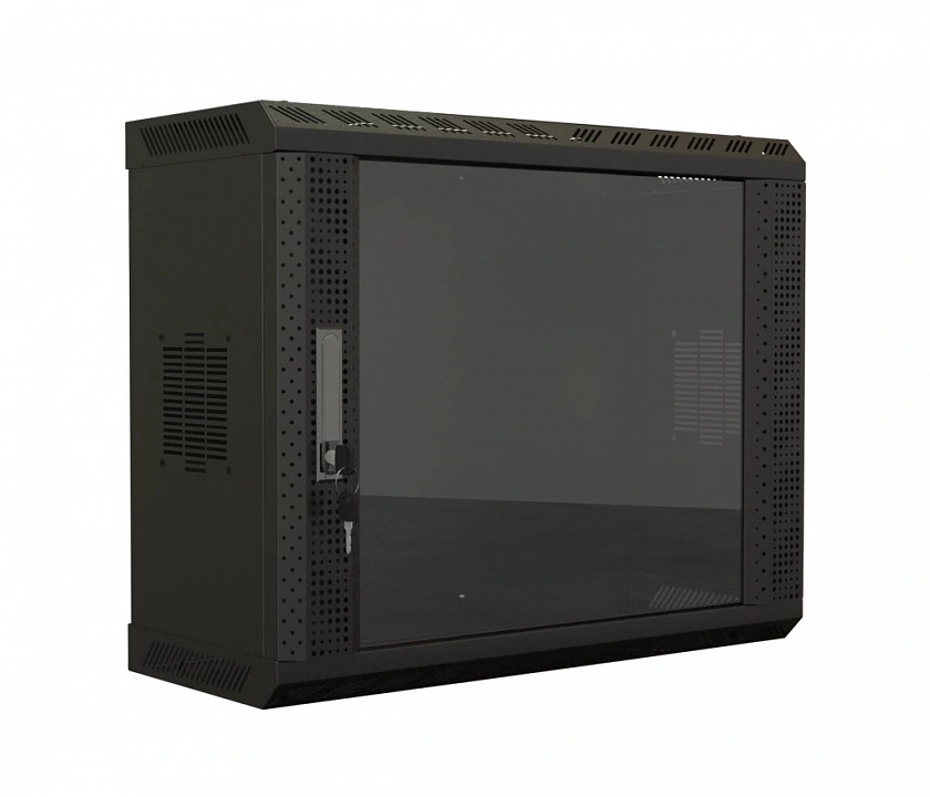 TWS-0625-GP-RAL9004 Шкаф настенный 19", 6U - YUM