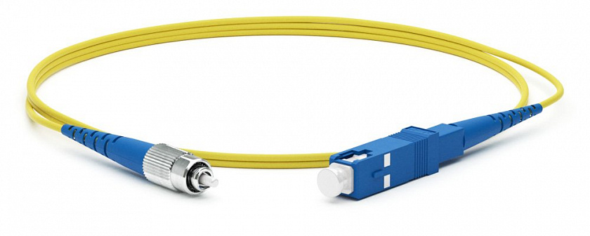 FC-S2-9-FC/UR-SC/UR-H-1M-LSZH-YL Патч-корд волоконно-оптический одномодовый - YUM