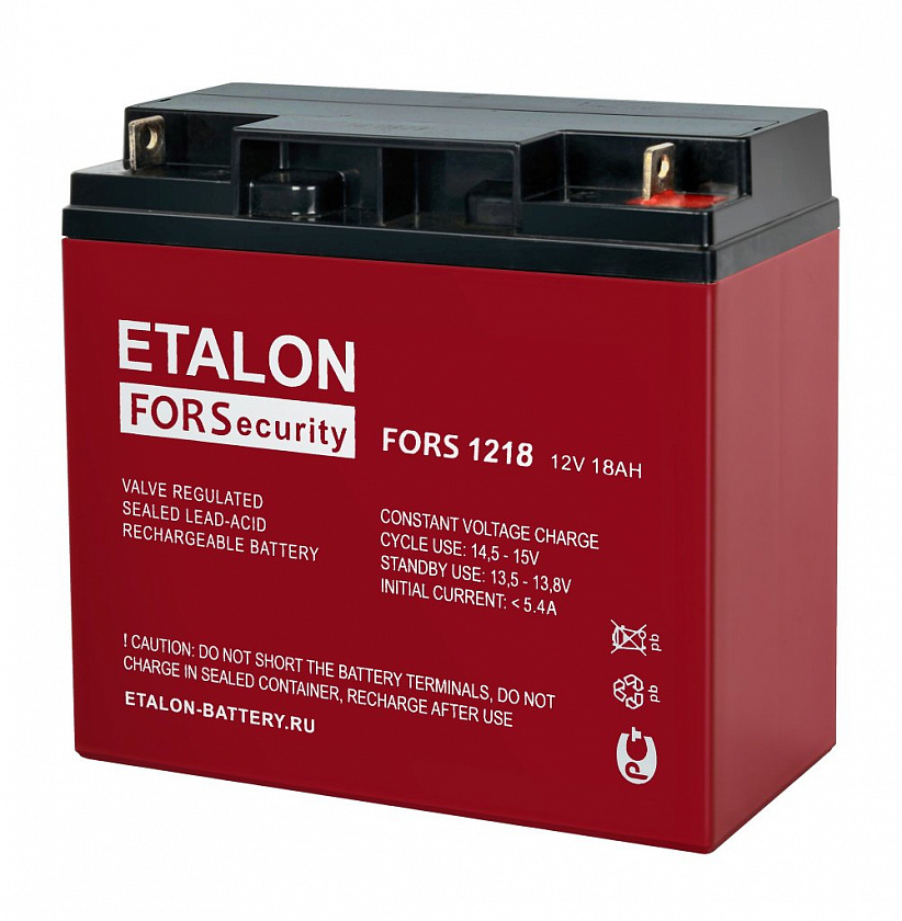 ETALON FORS 1218 Аккумулятор герметичный свинцово-кислотный - YUM