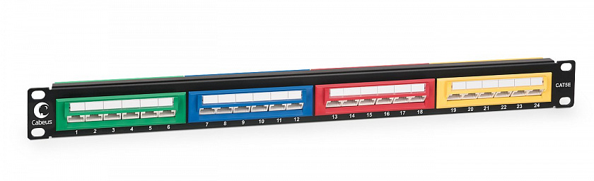 PLCOL-24-Cat.5e-Dual (7952c) Патч-панель 19" - YUM