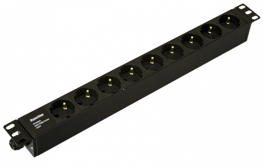 SHE19-9SH-CB Блок розеток 19" - YUM
