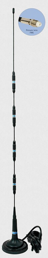 Антей 906 FME 3м, 13,5dB Антенна GSM на магнитном основании - YUM