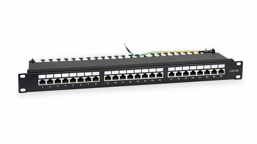 WR-PL-24-C5E-SH-D Патч-панель 19" - YUM