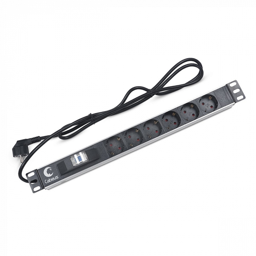 PDU-6P-B-2EU (7292c) Блок розеток 19" - YUM