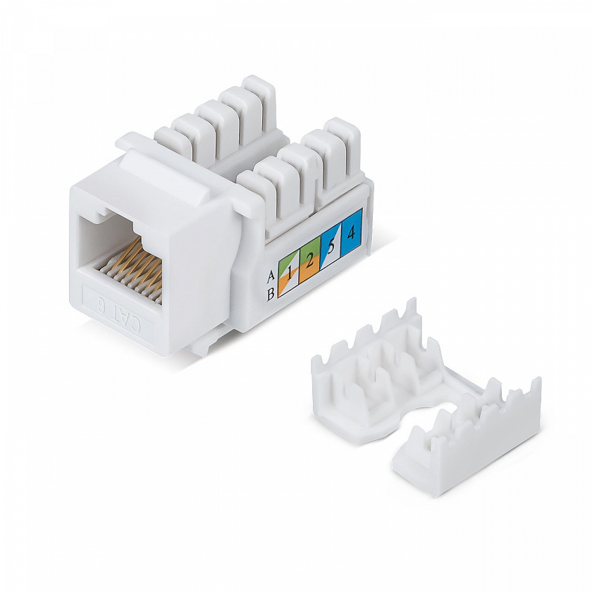 KJ-RJ45-Cat.6-90 (7129c) Вставка Keystone Jack RJ-45 - YUM